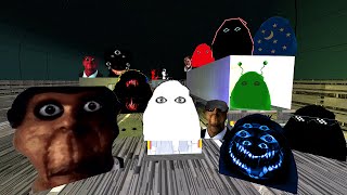 Nextbot ANGRY MUNCI FAMILY and OBUNGA HORDE is After Me in GMod - Can I Escape the Madness