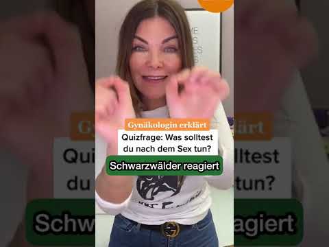 Was macht man als erstes nach dem S** … Schwarzwälder reagiert