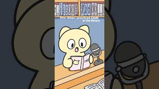 When I Practiced Asmr In The Library (Animation Meme) #Funny #Shorts