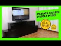 Mueble para TV hecho en casa PLANOS GRATIS