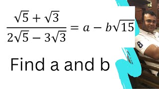 5 3 2 5 3 3 A B 15 Solve The Given Equation And Find Values Of A And B Youtube