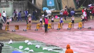 20151114群馬県高校混成競技会女子100ｍ6組