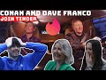 BRITISH FAMIL REACTS | Conan and Dave Franco Join Tinder!