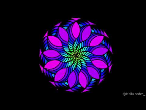 flower design with python turtle/python turtle designs