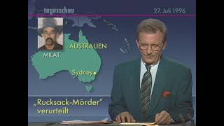 Backpacker murders on Tagesschau (German news programme)  1993 + 1996