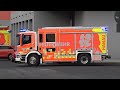Neue HLF Generation BF Unfall Auf Der Autobahn Alarmfahrten Am Gefahrenabwehrzentrum In Hanau
