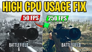 How To Fix Battlefield 6 High CPU Usage 🛠️ | Boost GPU Performance, FPS & Stop Lag on PC (2025)