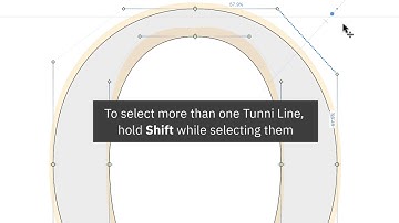 Use Tunni Lines to adjust both handles of a curve segment. FontLab VI tutorial.