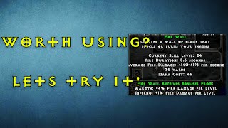 Diablo 2: Are Hydra or Firewall worth using on a sorceress?