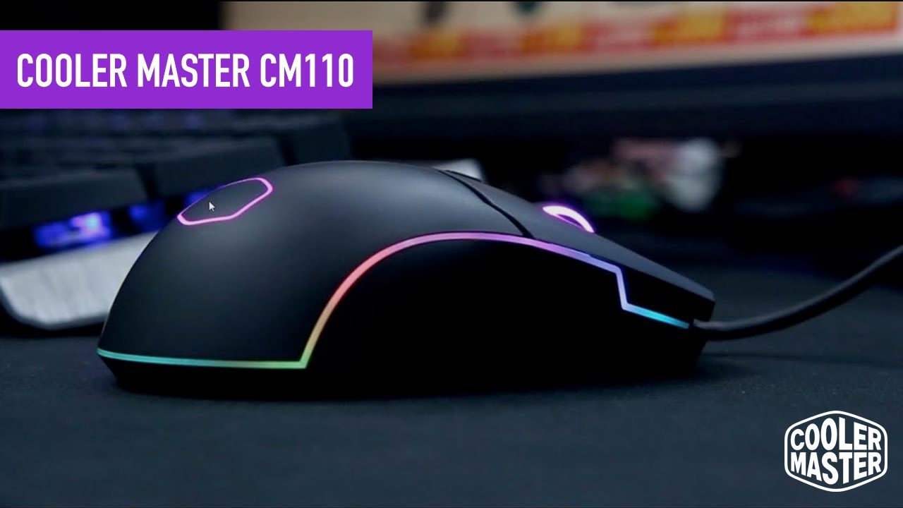 MOUSE GAMER COOLER MASTER CM110 - YouTube