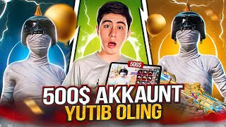 500$ AKKAUNT GOLIBINI ANIQLIMIZ GOOOO STRIMGA #pubg #pubgmobile #пубгмобайл