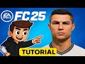 Como Criar o CRISTIANO RONALDO MAIS REALISTA no EA FC 25! (Tutorial Completo)