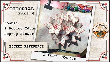 Junk Journal Tutorial - Altered Book 2.0 of Pockets Part 6 *BONUS*