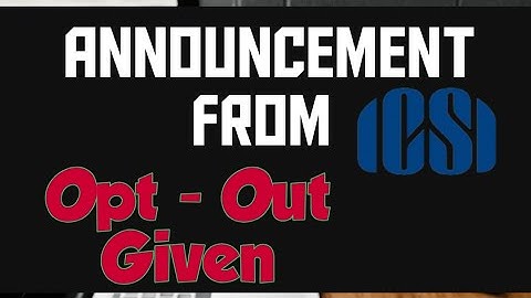 May 2021 OPT OUT FACILITY AND CARRY FORWARD OF CSEET, Here is good news coming from #ICSI