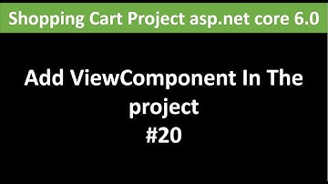 ASP.NET CORE 6.0 :  Shopping Cart Project Full Course -20