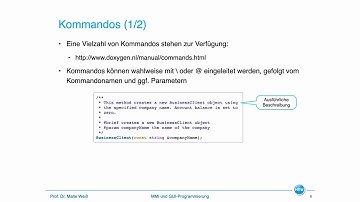 Quellcode-Dokumentation mit Doxygen