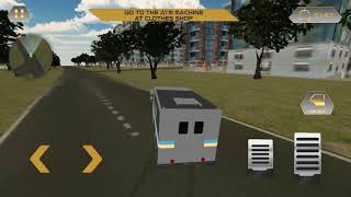 Bank Cash Transit Security Van - ATM Machine Sim screenshot 5