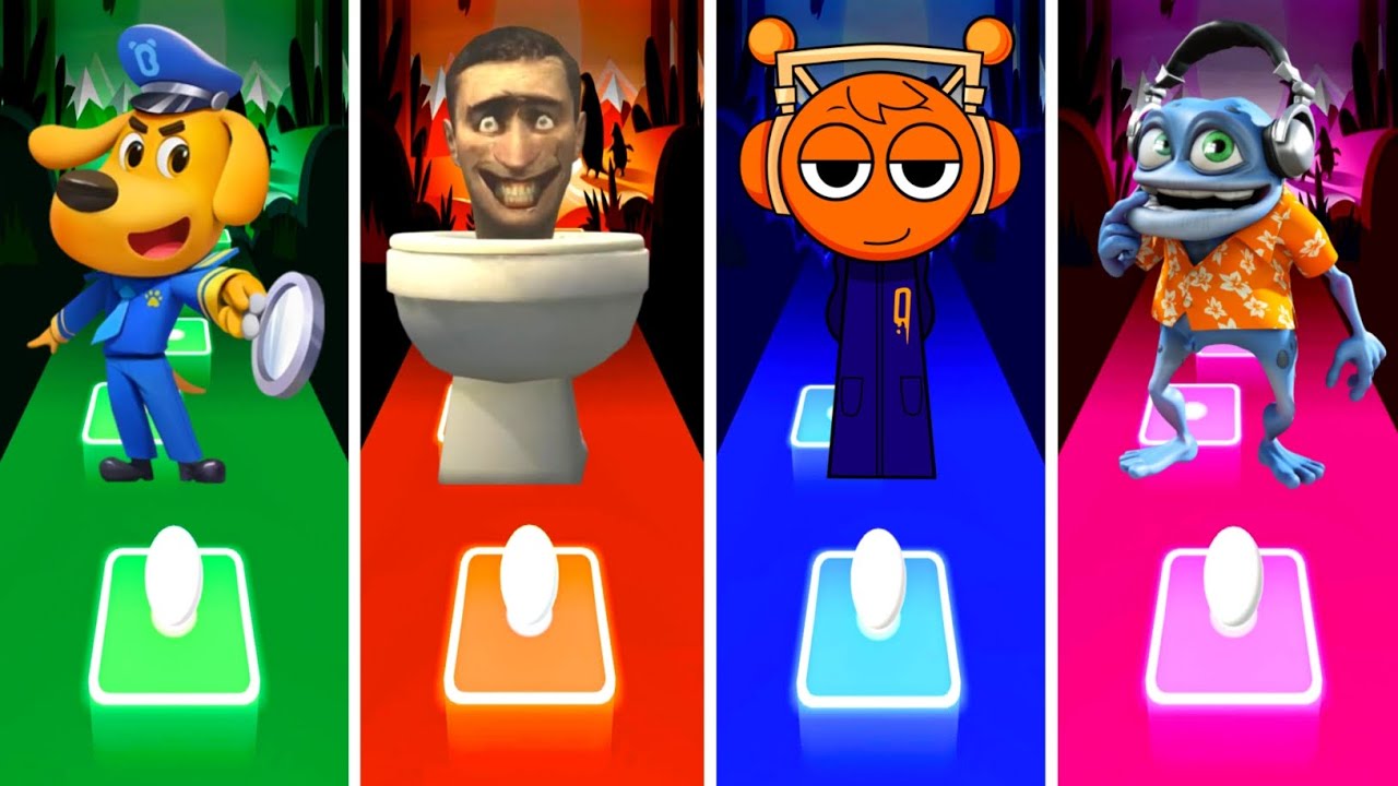 Sheriff Labrador 🆚 Shakibidi Toilet 🆚 Incredibox Sprunki 🆚 Crazy Frog.💥Who Is The Best Coffin Dance?