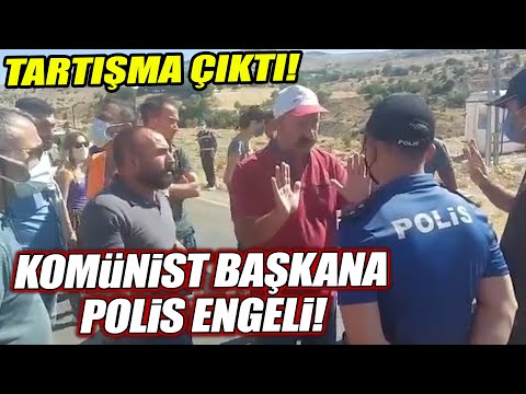 Tunceli'de orman yangınına müdahale etmek isteyen Komünist Başkan'a polis engeli!