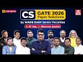 GATE 2026 Computer Science Paper Solution LIVE | CS Question Paper Explained by MADE EASY