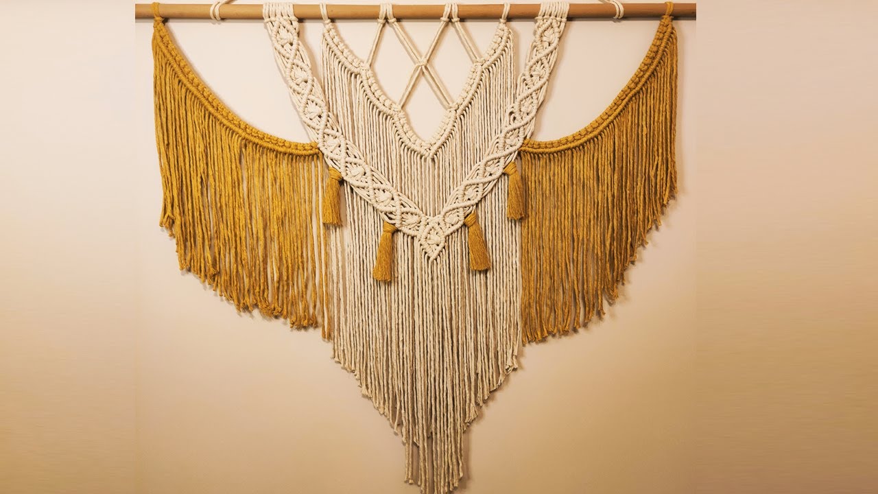 Büyük Makrome Duvar Süsü (Detaylı Anlatım) / DIY Macrame Wall Hanging #macrame #macramewallhanging