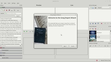 Openlp Video 5   Exporting and Importing Songs
