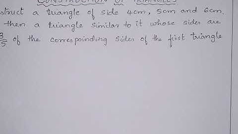 10th Maths CONSTRUCTION OF SIMILAR TRIANGLE 100% sure question
