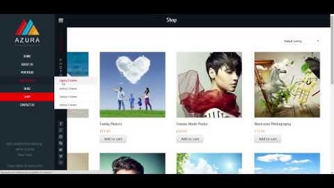 Azura Responsive Photography Portfolio WP theme +Download Link