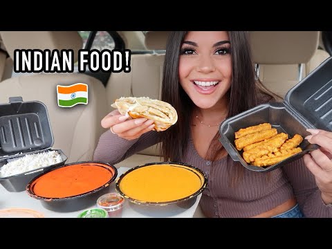 Trying INDIAN FOOD for the FIRST TIME Mukbang!!