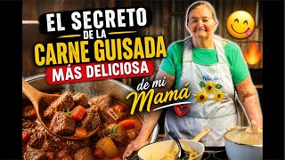 El secreto de la carne guisada más deliciosa de mi mamá 🤤🔥