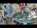 How to make a wheel for a bricks making machine