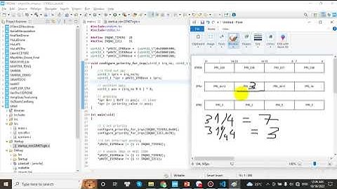 032 Code ngắt , priority và sub priority  (arm cortex m)