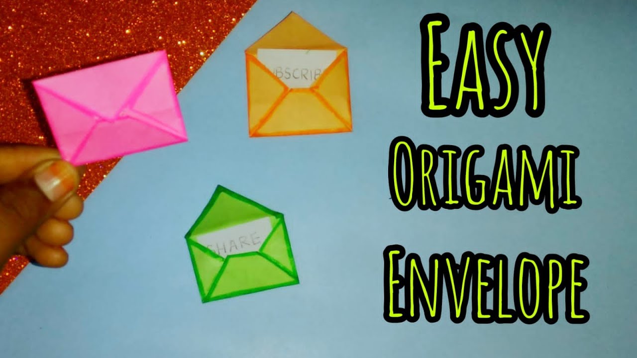 DIY EASY ORIGAMI ENVELOPE/ DIY PAPER ENVELOPE/  LOHITHA ARTS AND CRAFTS