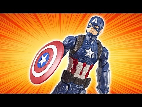 Süper Kahraman çocuk videoları. Kaptan Amerika derlemesi. Oyuncak  oyunları