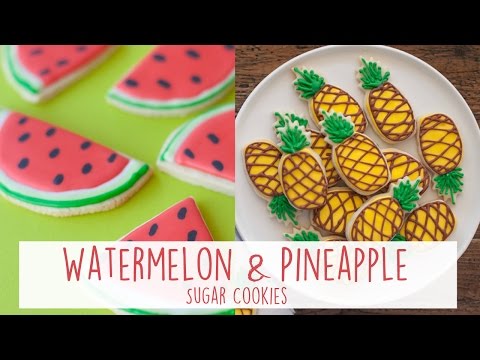 Pineapples and Watermelon - Sugar Cookie Timelapse