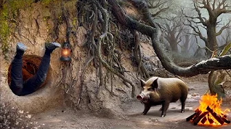 Building a Secret Dugout for Survival in the Wild Boar’s Lair