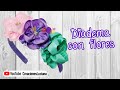 Video 211 Cómo hacer una Diadema con flores.