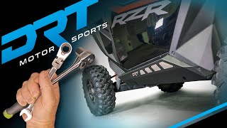 スキー RATT DRT Polaris Pro Series 2‑Seat Rock Sliders in Steel