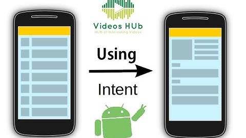 Using Intent in Android - Moving to SecondActivity and Passing data through Intent - Explained