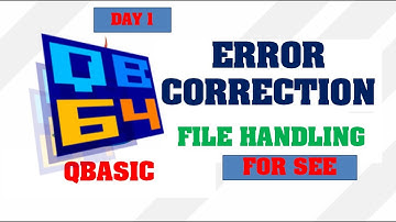 Debugging in QBasic | File Handling | Output Mode | Day 1 || Make Easy