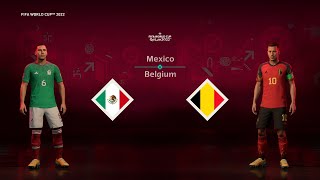 FIFA 23 - Mexico vs Belgium | Group Match | World Cup 1970 | K75 | PS5™ [4K60]