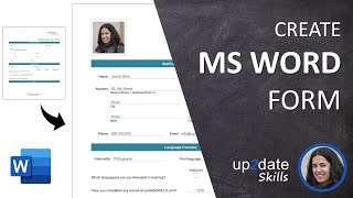 How to Create a Form in Microsoft Word | MS Office Training