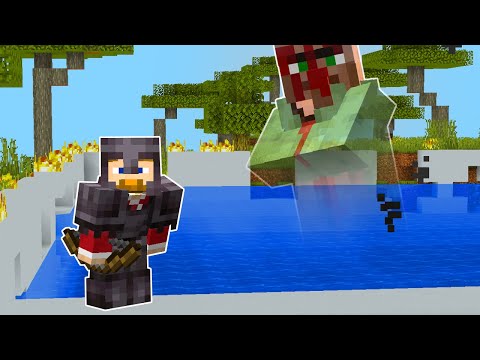 I Built a Pool for Games but the Blood Villager Ruined it! Minecraft Creepypasta but Funny