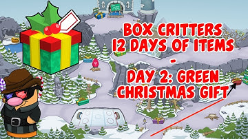 Box Critters Day 2 of 12 Items: Green Christmas Gift