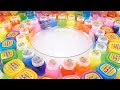 Satisfying Video How to make Rainbow Glossy Slime Pool Mixing All My Slime Smoothie Cutting ASMR