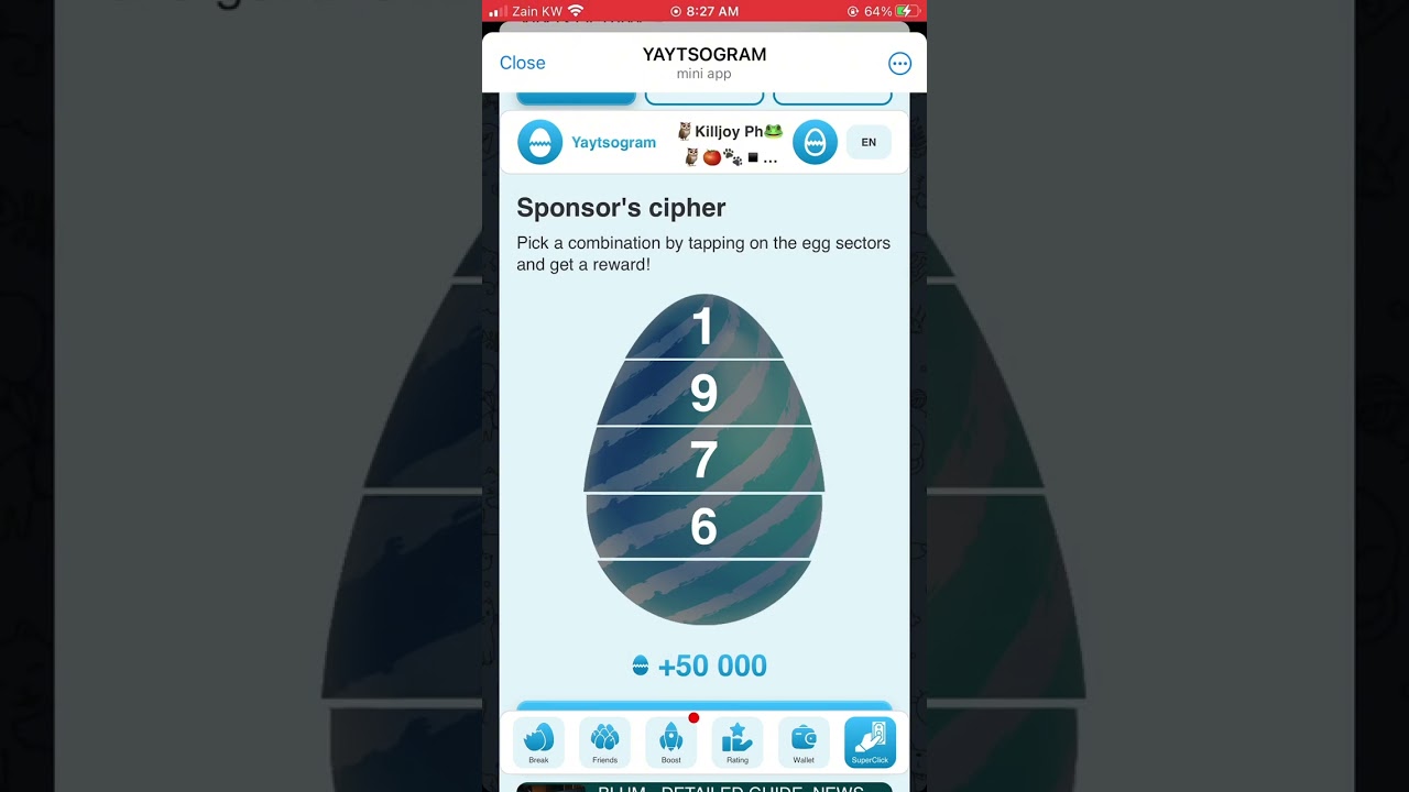 8 December YAYSOGRAM Daily Combo | YAYSOGRAM Daily Cipher Today