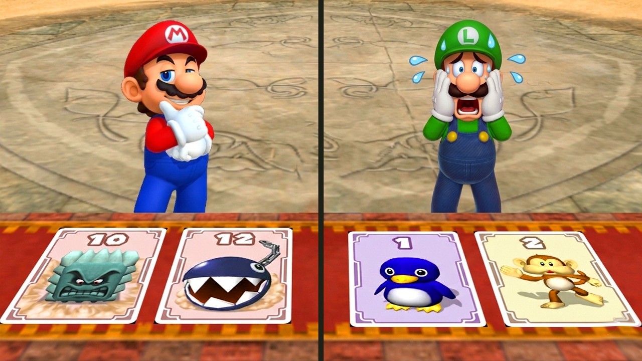 【マリオパーティ8】ミニゲームマリオVsルイージVsデイジーVsハンマーブロス(最強CPU｢たつじん)