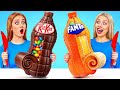 チョコレートの食べ物 vs 本物の食べ物のチャレンジ | 素晴らしいらしい食べ物のハック Choco DO