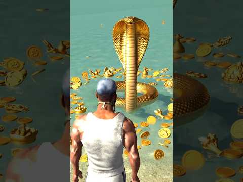 Sona wala King Cobra saamp Indian bike driving 3D game par#shortvideo🪱🪱