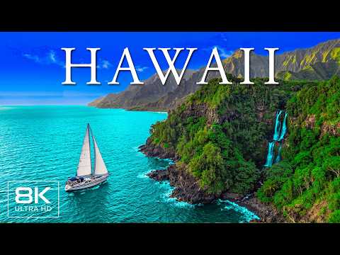 Hawaii 8K - Exploring Hawaii's Stunning Beaches & Volcanic Wonders - 8K Video Ultra HD